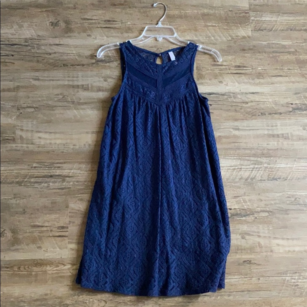 Navy lace dress